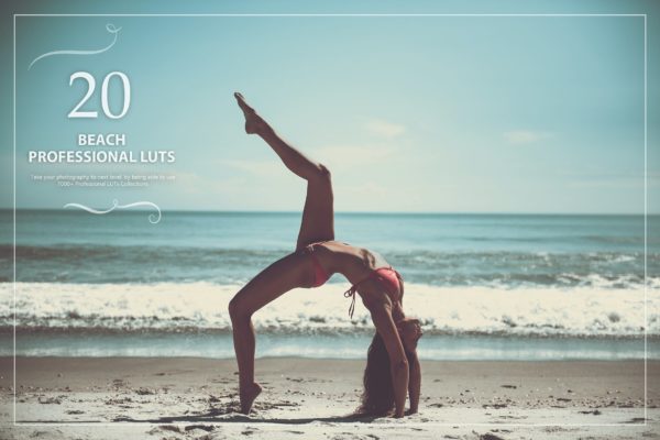20款高质感电影户外海滩LUT包Lightroom预设 20 Beach LUTs Pack