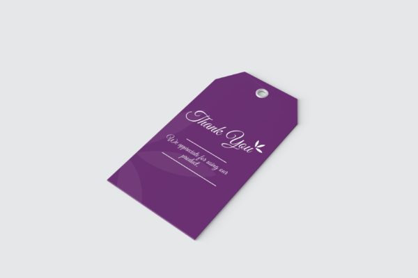 产品吊牌标签设计样机模板 Label Tag Mockup