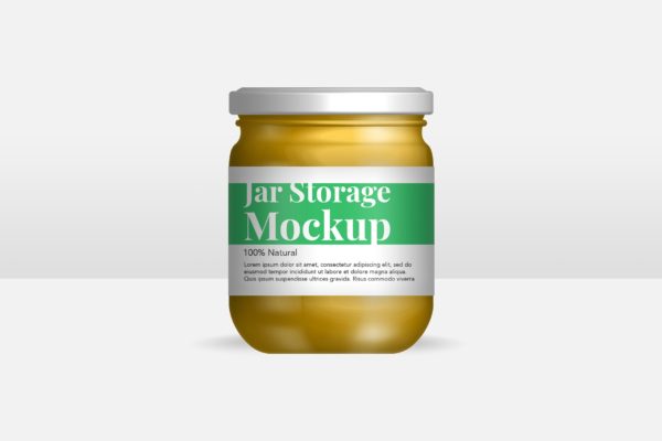 花生酱&果酱包装设计样机模板 YDM Jar Bottle Mockup