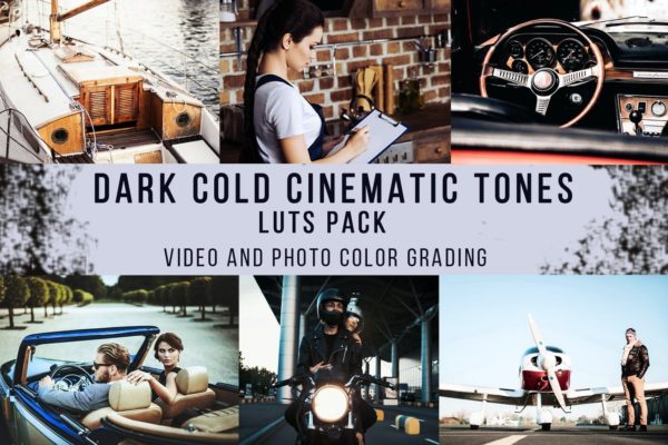 暗冷电影色调Lightroom预设下载 Dark Cold Cinematic Tones | LUTs Pack