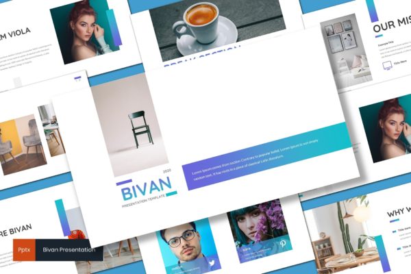 SWTO创意产业演讲PPT模板 Bivan – Interior Powerpoint Template