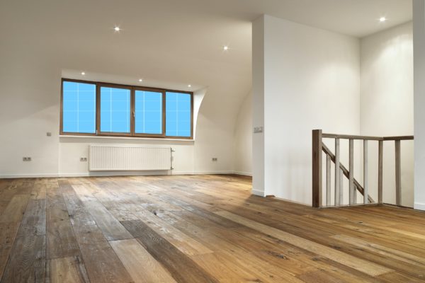 空荡荡阁楼房间装修设计效果图展示样机v3 Empty Loft Room-Mockup-03