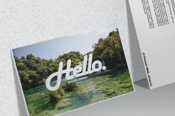 明信片/邀请卡设计样机素材 Postcard/Invitation – Mockup