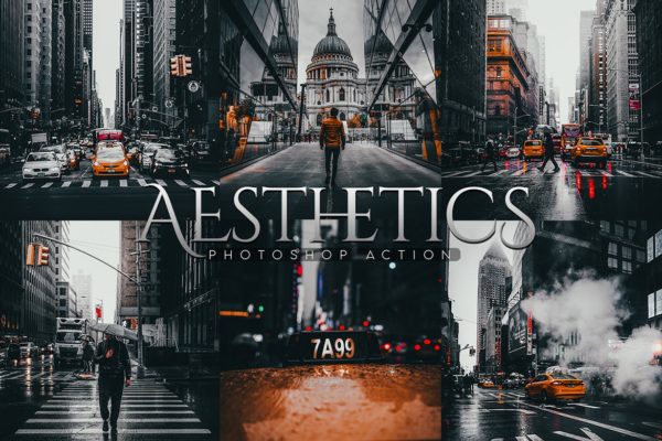 摄影师&平面设计师必备调色滤镜PS特效动作 Aesthetics Photoshop Action
