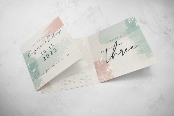 邀请卡/邀请函设计样机模板 Invitation Mockup