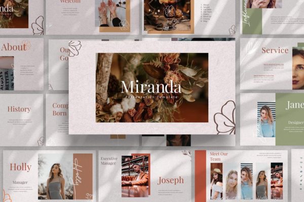 摄影工作室业务宣传Powerpoint模板下载 Miranda – Powerpoint Template