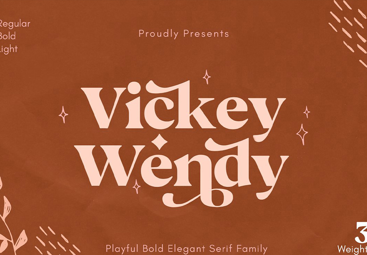 Vickey Modern Vintage Typeface