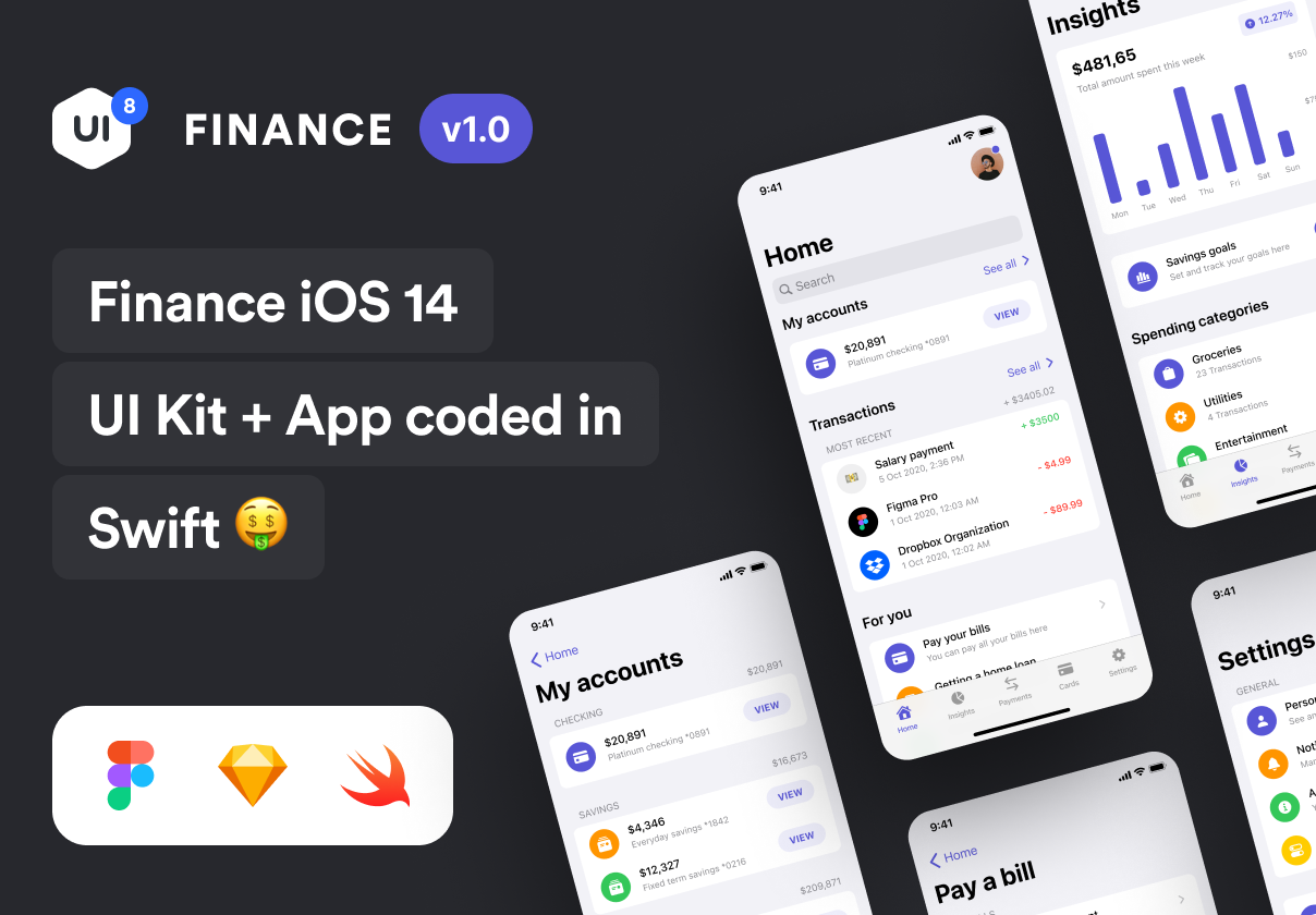 Swift Finance: iOS 14 App Kit