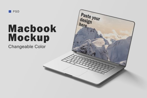 Macbook苹果笔记本电脑样机模板v5 Macbook Mockup V.5