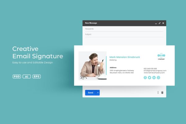 适用于销售顾问的电子邮件签名模板v3.14 VDN Email Signature v3.14