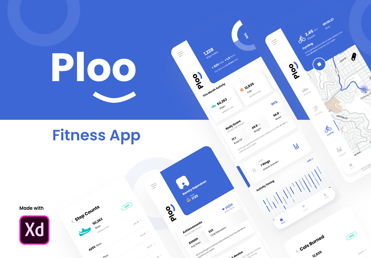 PLOO Fitness UI Kit