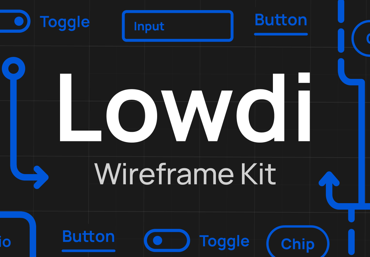 Lowdi – Figma Wireframe Kit