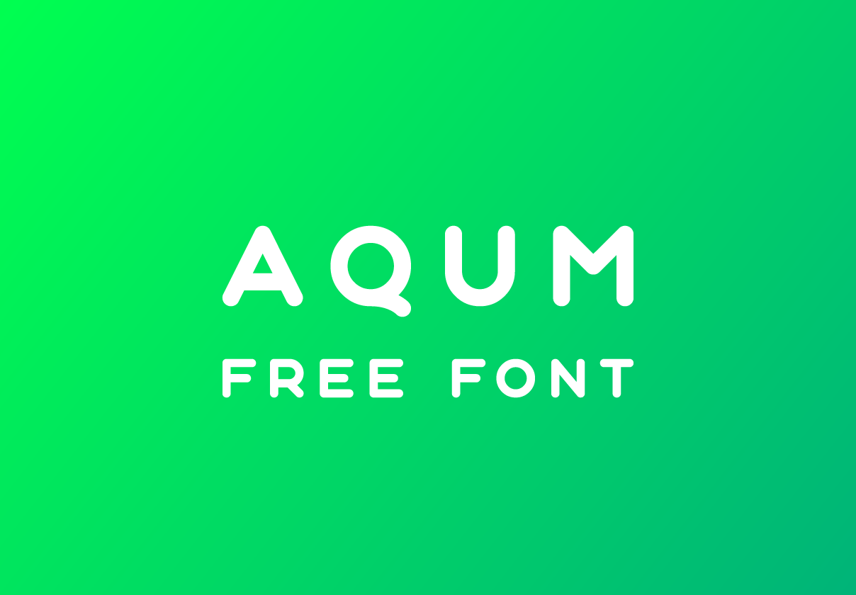 Aqum – free rounded font