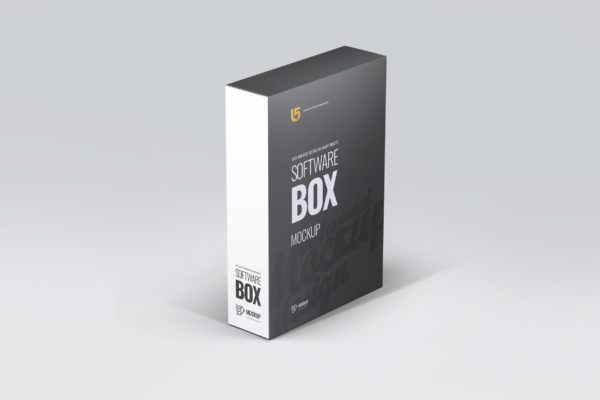 电脑游戏软件盒包装设计样机 Software Box Mock-up