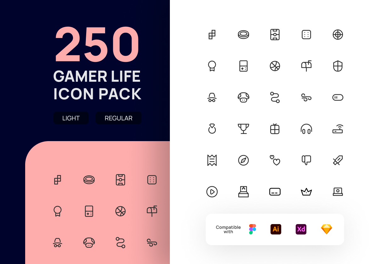 Free Gamer Life Icon Pack