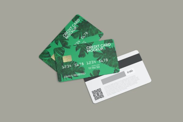 银行卡/信用卡效果图样机 Credit Card Mockup
