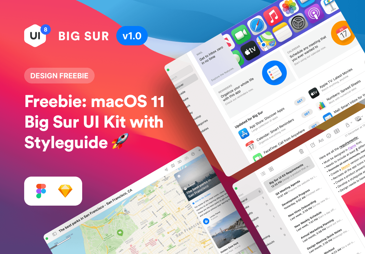 macOS Big Sur UI Kit