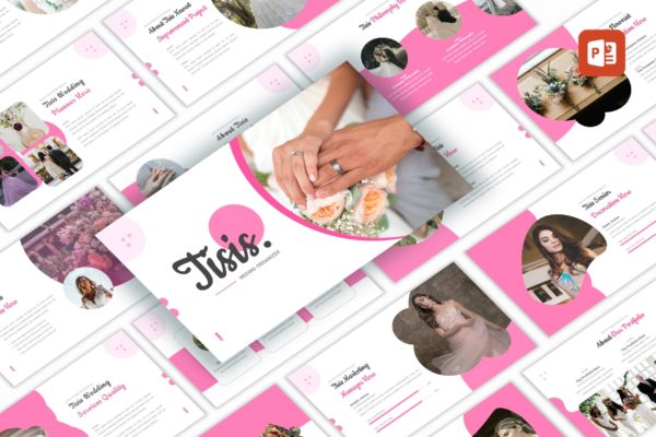 婚礼策划主题演示文稿PPT模板 Tisis – Wedding Organizer PowerPoint Template