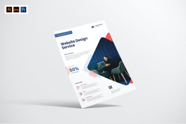 网站推广服务传单设计模板 Website Service Flyer Design