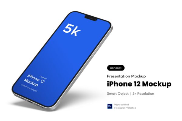 悬浮式高质量iPhone 12实体样机模板 Latest iPhone Mockup (Concept)