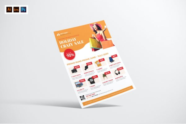 时尚商品促销海报设计 Fashion Promotion Flyer Design