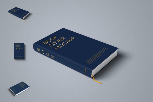 精美桌面摆设精装书模型Photoshop模板 Hardcover Book Mockup Photoshop Template