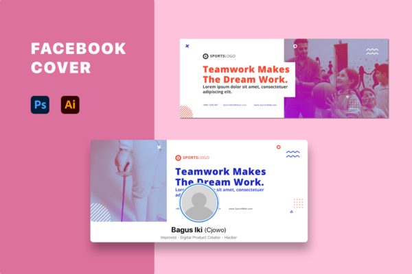 兴趣运动Facebook封面设计模板 Facebook Cover