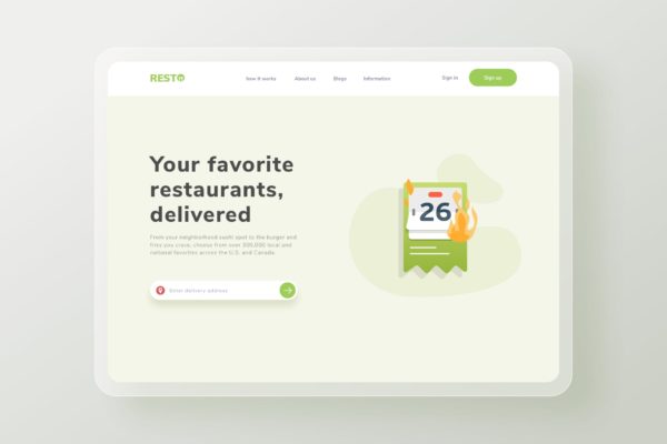 续约主题网站着陆页设计矢量插画 Renew Subcription landing Page Illustration
