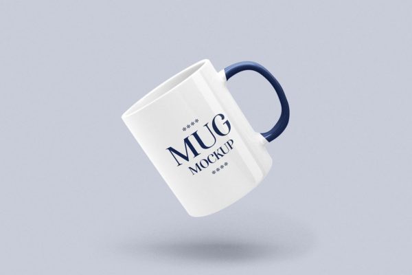 超逼真独特新潮时尚马克杯模型广告设计 Mug Mockup
