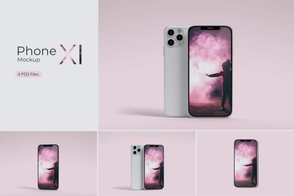 Phone X1 Mockup爱疯手机广告样机模型 Phone 11 Mockup