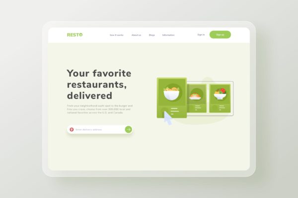 食品包装主题网站着陆页设计矢量插画 Various food package Landing Page illustration