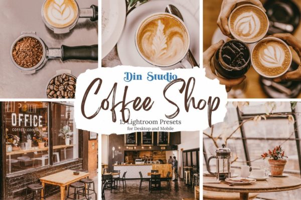 精品小资咖啡店Lightroom预设滤镜素材 Coffee Shop Lightroom Presets