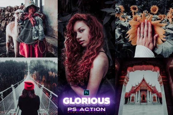 打造高品质唯美人物系PS动作 GLORIOUS Photoshop Action