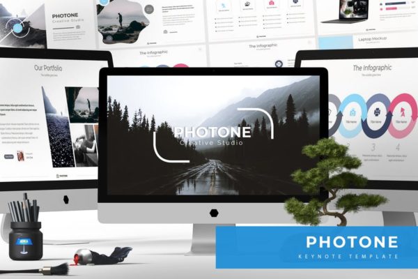 相册照片展示Keynote幻灯片模板 Photone – Keynote Templates