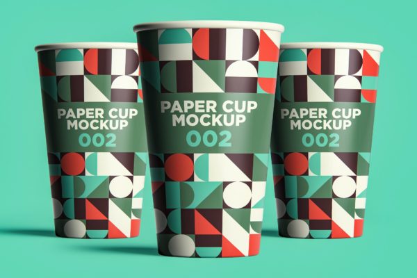 一次性纸杯/热饮杯外包装品牌设计预览样机V.2 Paper Cup Mockup 002