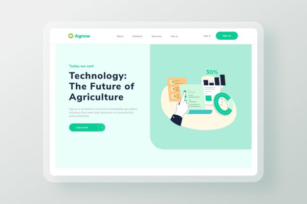 销售报告主题网站设计矢量插画素材 Sales Report landing page header illustration
