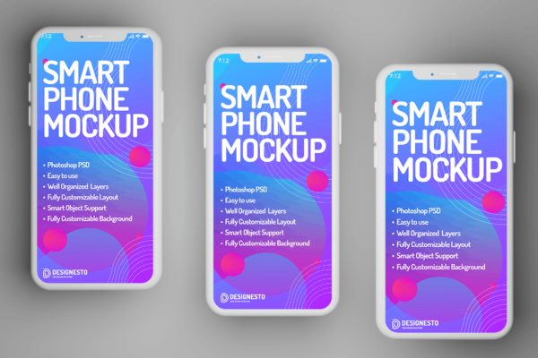 智能手机演示广告设计模型模板工具包 Smartphone Display – Mockup Template