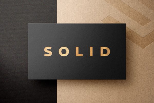 金属箔徽标Logo设计样机 Metallic Foil Logo Mockups