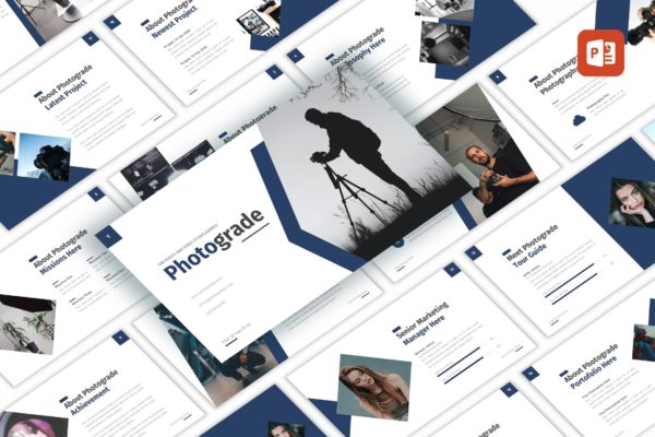 摄影工作室代理主题Powerpoint模板 Photograde – Studio Agency PowerPoint Template