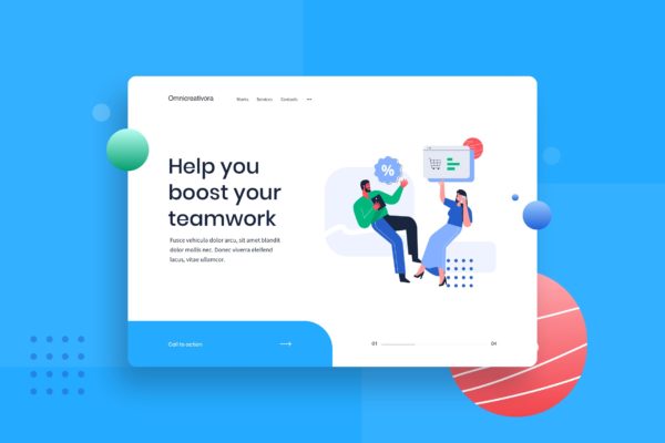 购物促销主题网站着陆页插画素材 Ready for shopping and get promo Landing Page