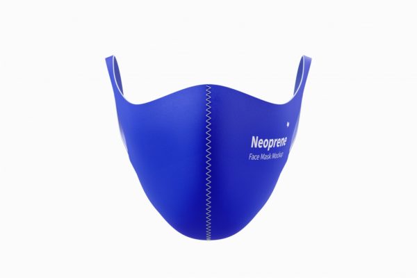 氯丁橡胶防护口罩前视图样机v2 Neoprene Guard Face Mask Mockup, Front View 02