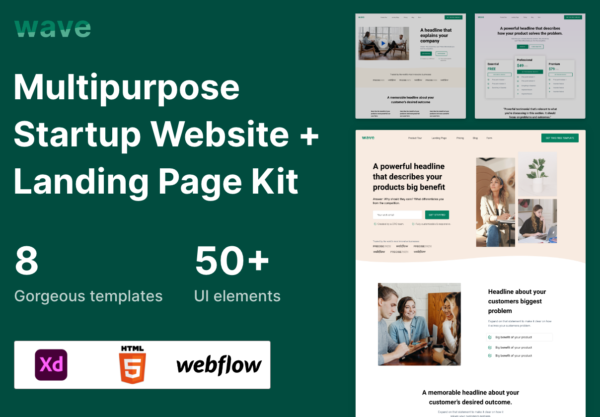 设计森林下午茶：初创企业HTML5 + Webflow主题网站模板