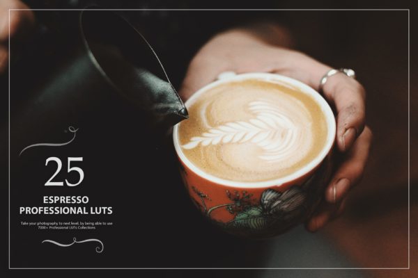 25款咖啡店摄影调色滤镜LR预设下载 25 Espresso LUTs Pack