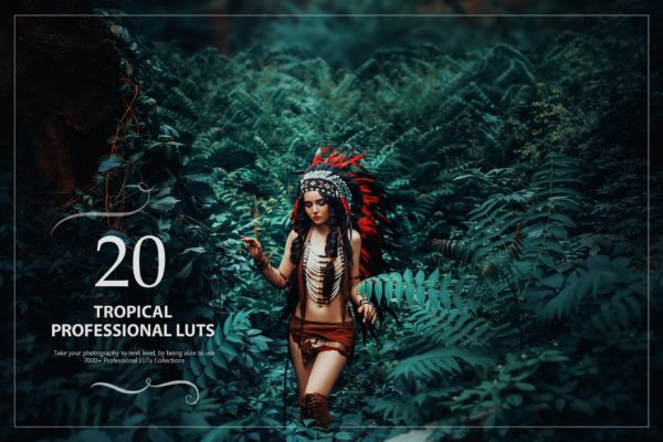 20款旅游度假主题摄影后期加工LR预设 20 Tropical LUTs Pack