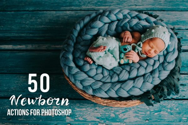 50款新生儿写真集后期处理PS动作 50 Newborn Photoshop Actions