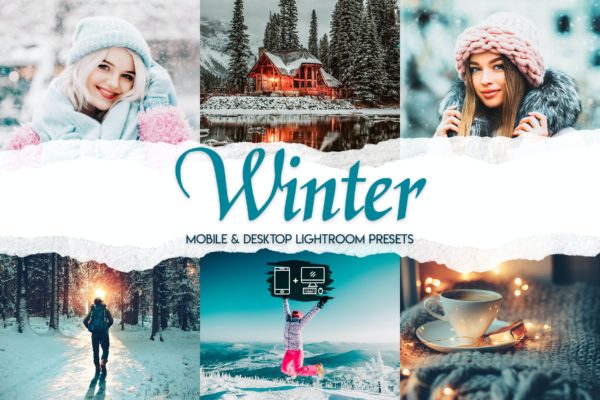 15款冬季主题摄影作品Lightroom加工预设 Winter – 15 Premium Lightroom Presets