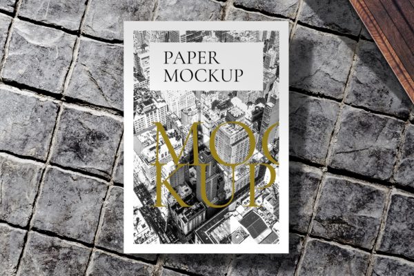 A4品牌纸张海报样机图素材v1 Branding Paper Mockup Vol.1