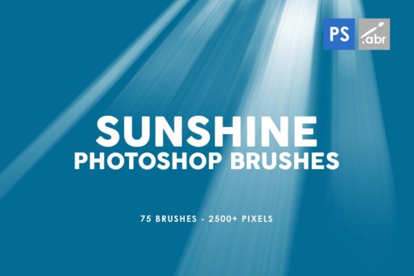 75款阳光散射白光Photoshop画笔笔刷设计 75 Sunshine Photoshop Stamp Brushes