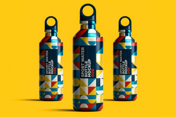 运动水瓶外观包装设计样机模板v6 Sport Water Bottle Mockup 006