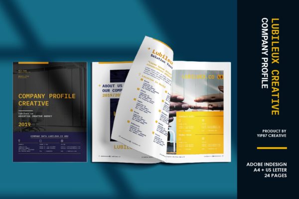 创意设计公司/工作室宣传画册设计模板 Creative Agency Company Profile